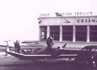 The prototype D9 at its first flight