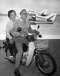 B.D. and June on a motorcycle during a Forbes Magazine interview in the 1970's (click to enlarge...)