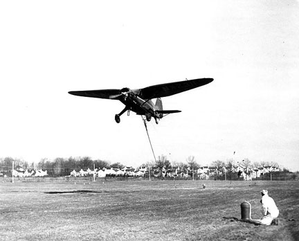 Skyhooking the mail