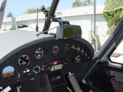 In the cockpit of the C42 