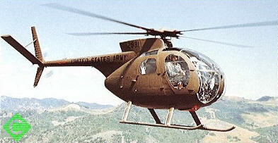 OH-6 in flight